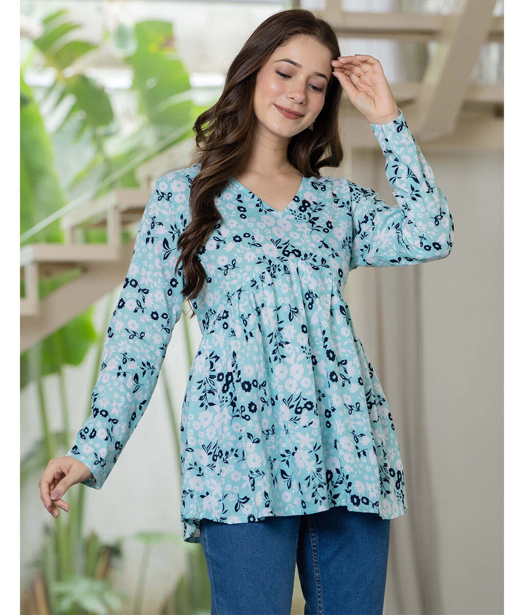 Elegant and Comfortable Floral Top Dress