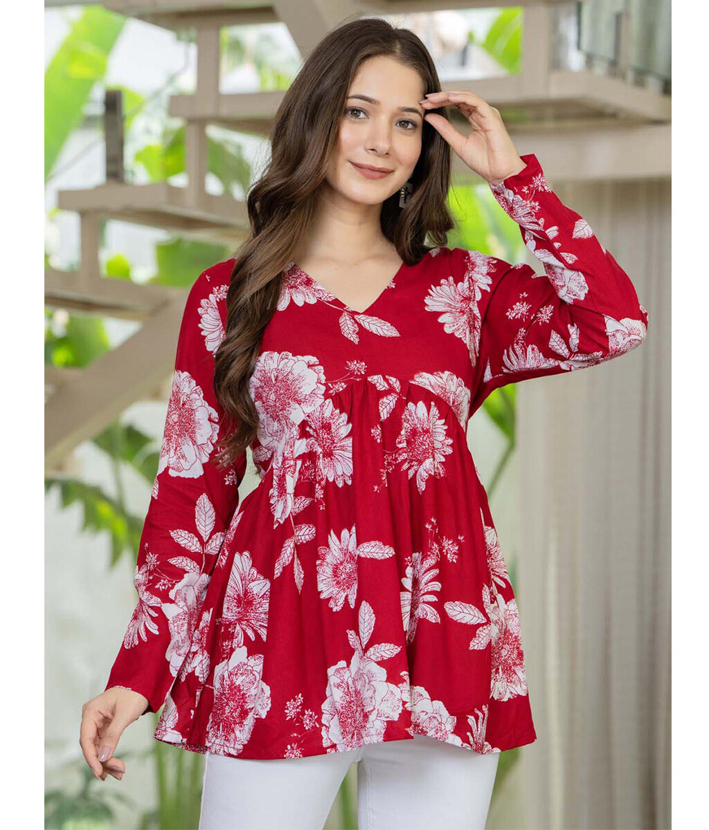 Elegant and Comfortable Floral Top Dress