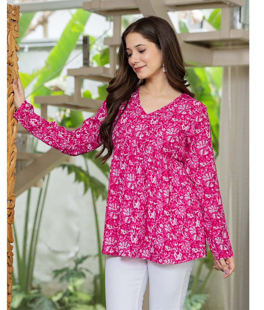 Elegant and Comfortable Floral Top Dress