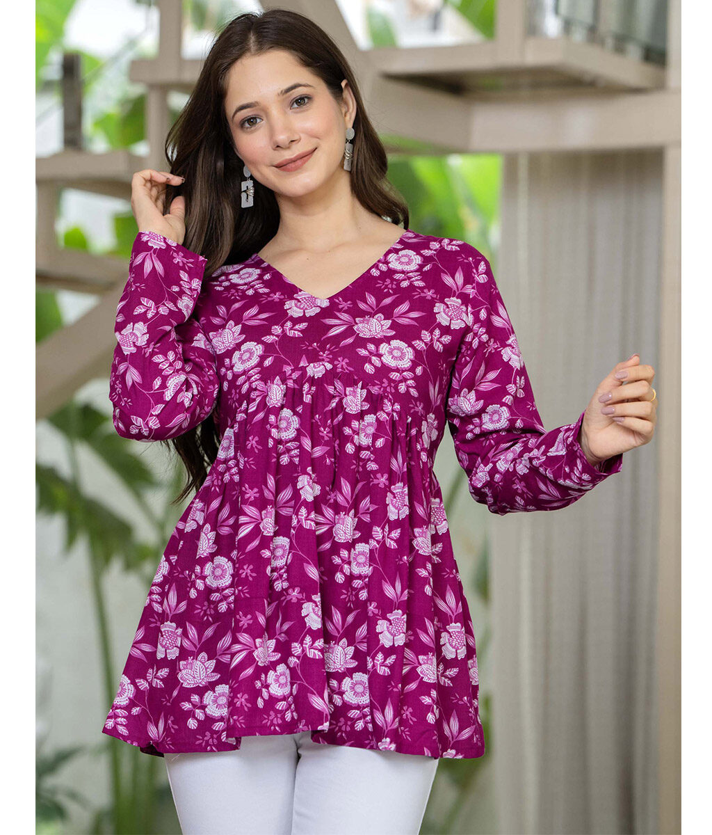 Elegant and Comfortable Floral Top Dress