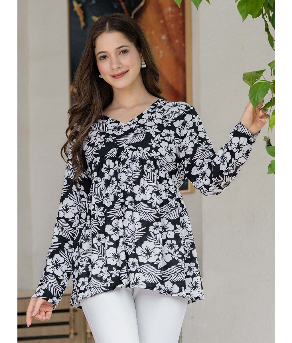 Elegant and Comfortable Floral Top Dress