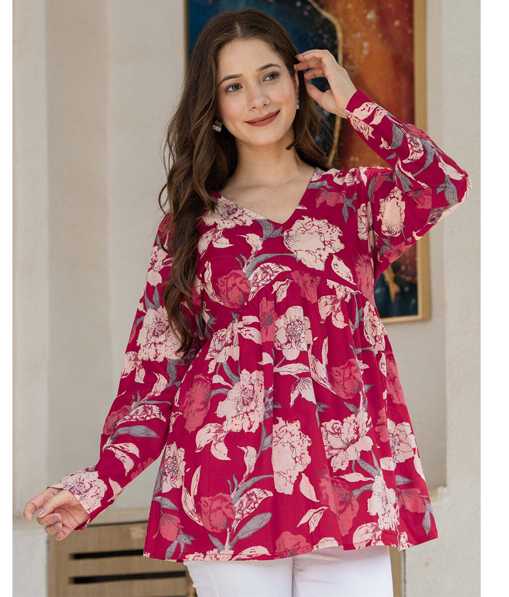 Elegant and Comfortable Floral Top Dress