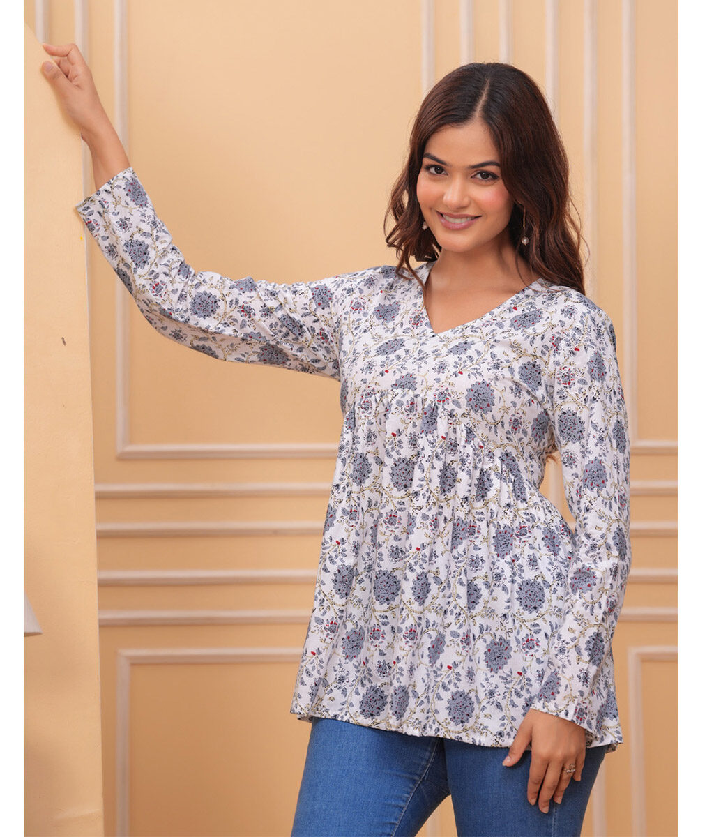 Elegant and Comfortable Floral Top Dress