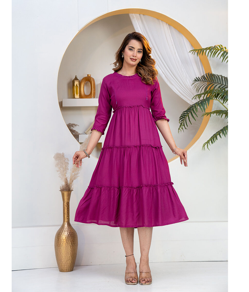 Beautiful and Elegant Solid Dress
