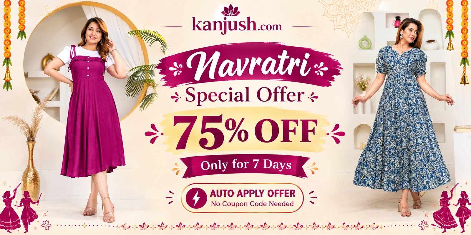 Navratri Fashion Sale Banner